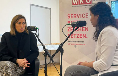 Elke Aigner im Gespräch